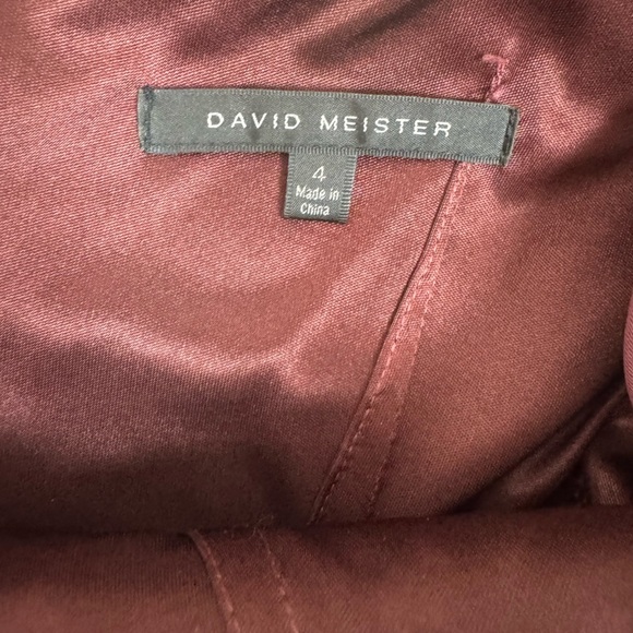 David Meister Purple Sleeveless Square Neck Gown. C38 - Picture 16 of 16